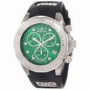 Invicta Grand Diver Chronograph Green Dial Black Rubber Men's Watch 11462