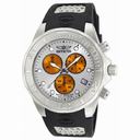 Invicta Grand Diver Chronograph Silver Dial Black Rubber Men's Watch 11467