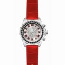Invicta Grand Diver Silver Dial Red Leather Men's Watch 14922