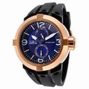 Invicta I-Force Blue Dial Gold-plated Black Rubber Men's Watch 14182