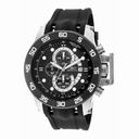 Invicta I-Force Chronograph Black Carbon Fiber Dial Black Polyurethane Men's Watch 19251