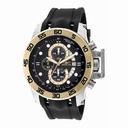 Invicta I-Force Chronograph Black Carbon Fiber Dial Black Polyurethane Men's Watch 19253
