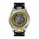 Invicta I-Force Chronograph Grey Dial Black Leather Men's Watch 18767