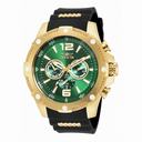 Invicta I-Force Multi-Function Green Dial Black Polyurethane Men's Watch 19661