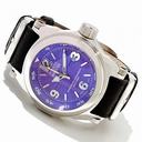 Invicta I-Force Purple Dial Stainless Steel Black Leather Men's Watch 10514