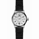 Invicta I-Force Silver Dial Stainless Steel Black Leather Men's Watch 13009