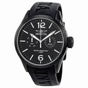 Invicta II Collection Black Dial Black Polyurethane Men's Watch 1740