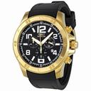 Invicta II Diver Chronograph Black Dial Black Silicone Strap Men's Watch 1916
