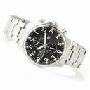 Invicta II Multifunction Black Dial Stainless Steel Men's Watch 0379