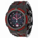Invicta Jason Taylor Bolt Chronograph Black Dial Black Ion-plated Red Wire Men's Watch 12950