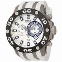 Invicta Jason Taylor Chronograph Silver Dial White Rubber Men's Watch 12947