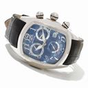 Invicta Lupah Chronograph Blue Dial Black Leather Strap Men's Watch 13001
