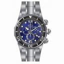 Invicta Lupah Chronograph Blue Dial Stainless Steel Men's Watch 14196