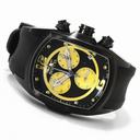 Invicta Lupah Chronograph Yellow Dial Black Polyurethane Band Men's Watch 14013