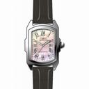 Invicta Lupah Mother of Pearl Dial Black Leather Ladies Watch 20456