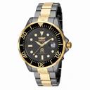 Invicta Pro Diver Automatic Black Carbon Fiber Dial Two-tone Men's Watch 15846