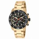 Invicta Pro Diver Black Dial Gold Tone Men's Chronograph Watch 19846