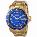 Invicta Pro Diver Blue Dial 18kt Gold Ion-plated Men's Watch 15347