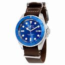 Invicta Pro Diver Blue Dial Brown Leather Men's Watch 17580