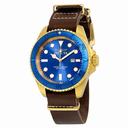 Invicta Pro Diver Blue Dial Brown Leather Men's Watch 17581