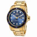 Invicta Pro Diver Blue Dial Gold Tone Men's Watch 20097