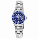 Invicta Pro Diver Blue Dial Stainless Steel Ladies Watch 17034