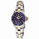 Invicta Pro Diver Blue Dial Two-tone Ladies Watch 17035