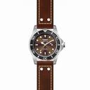Invicta Pro Diver Brown Dial Black Bezel Brown Leather Men's Watch 22070