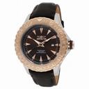 Invicta Pro Diver Brown Dial Black Leather Men's Watch 12616