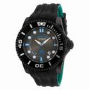 Invicta Pro Diver Automatic Charcoal Dial Black and Greenish Blue Silicone Men's Watch 20207