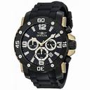 Invicta Pro Diver Chronograph Black Dial Black Polyurethane Men's Watch 18166