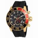 Invicta Pro Diver Chronograph Black Dial Black Polyurethane Men's Watch 19246