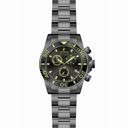 Invicta Pro Diver Chronograph Black Dial Gunmetal PVD Stainless Steel Men's Watch 12110