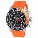 Invicta Pro Diver Chronograph Black Dial Orange Polyurethane Men's Watch 19243