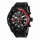 Invicta Pro Diver Chronograph Black Dial Red Polyurethane Men's Watch 21950