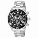 Invicta Pro Diver Chronograph Black Dial Stainless Steel Men's Watch 12568