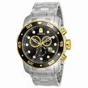 Invicta Pro Diver Chronograph Black Dial Stainless Steel Men's Watch 80039