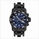 Invicta Pro Diver Chronograph Blue Dial Black Ion-plated Men's Watch 80077