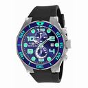 Invicta Pro Diver Chronograph Blue Dial Black Polyurethane Men's Watch 17813