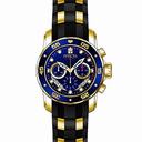 Invicta Pro Diver Chronograph Blue Dial Black Polyurethane Men's Watch 21929