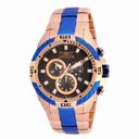 Invicta Pro Diver Chronograph Brown Dial Rose Gold and Blue Men's Watch 16067