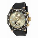 Invicta Pro Diver Chronograph Champagne Dial Black Polyurethane Men's Watch 17815