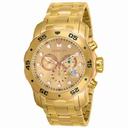 Invicta Pro Diver Chronograph Champagne Dial Gold-plated Men's Watch 80071