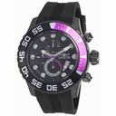 Invicta Pro Diver Chronograph Charcoal Dial Black Polyurethane Men's Watch 19250