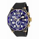 Invicta Pro Diver Chronograph Dark Blue Dial Black Polyurethane Men's Watch 17814