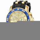 Invicta Pro Diver Chronograph Gold Dial Black Rubber Men's Watch 178841