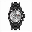 Invicta Pro Diver Chronograph Silver Dial Black Ion-plated Men's Watch 80075