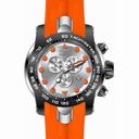 Invicta Pro Diver Chronograph Silver Dial Orange Silicone Men's Watch 17808