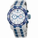 Invicta Pro Diver Chronograph Silver Dial Two-Tone Stainless Steel Men's Watch 13673