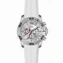 Invicta Pro Diver Chronograph Silver Dial White Silicone Men's Watch 20295